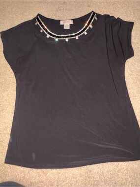 Diana Belle short-sleeve top embellished small